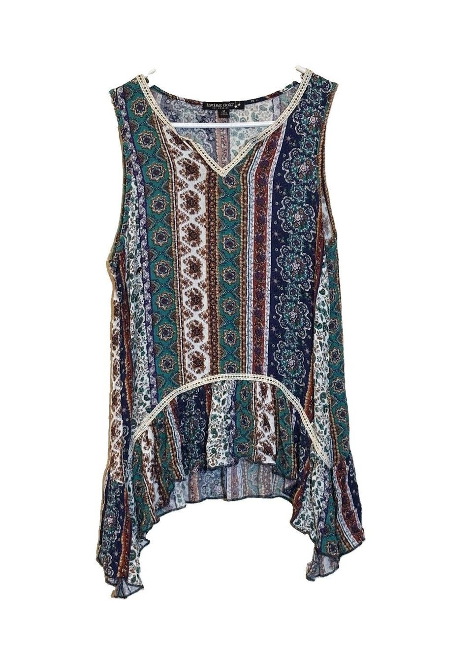 Living Doll LA Tank Top Femme Size Medium Fairy Cottagecore Fae Boho Beachy